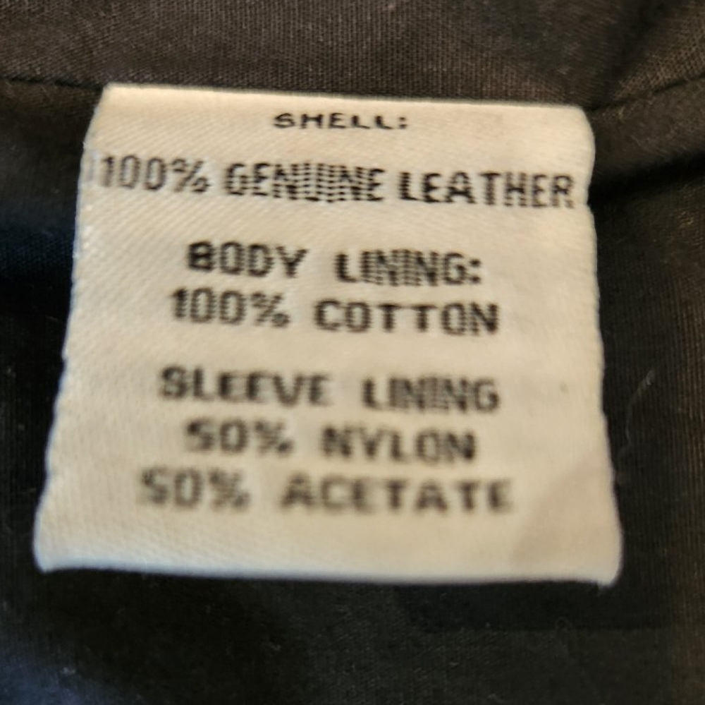 🌟100% Leather Bomber  Funnel Neck - Picture 5 of 5